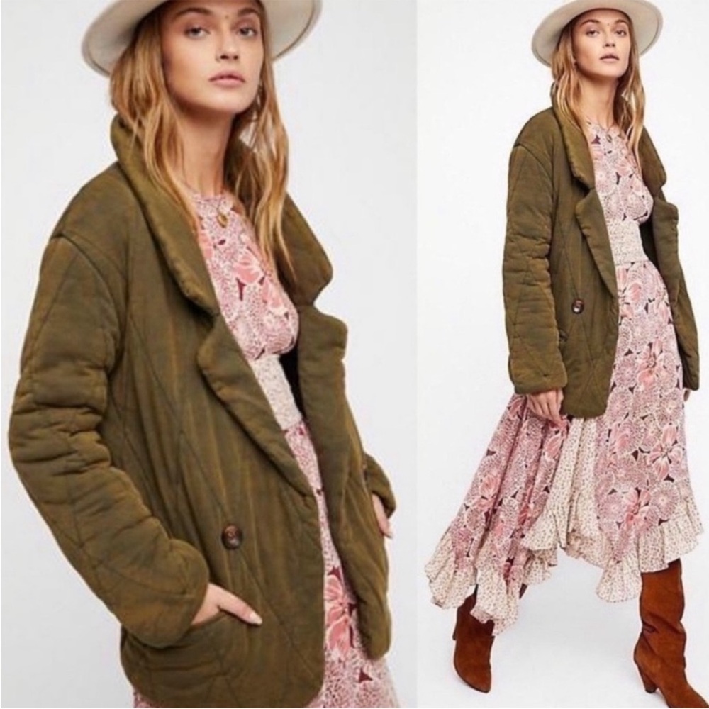 Free People Tawny Quilted Jacket
